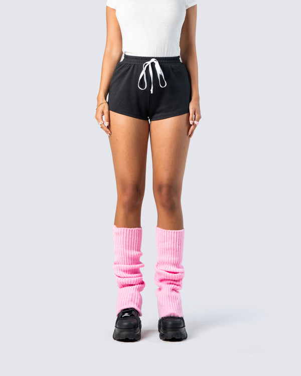 Finesse Renee Black Back Talk Short