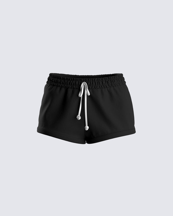 finesse Renee Black Back Talk Short