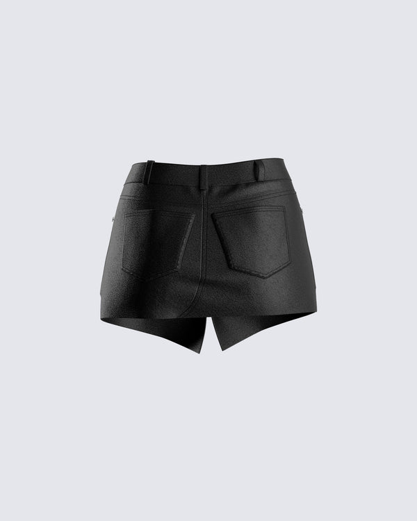 Finesse Rhett Black Mini Skirt