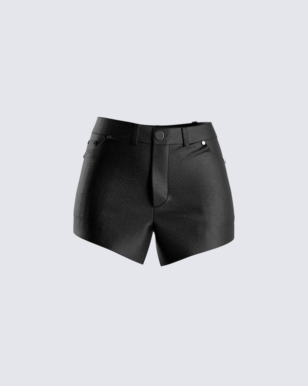 finesse Rhett Black Mini Skirt