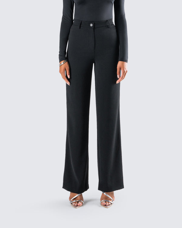 Finesse Roberta Black High Rise Pant