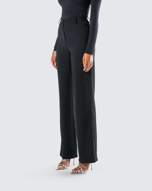 Finesse Roberta Black High Rise Pant