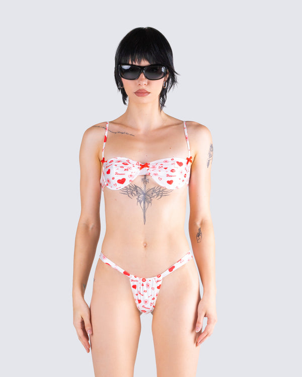 Finesse Ronan Multi Print Swim Top