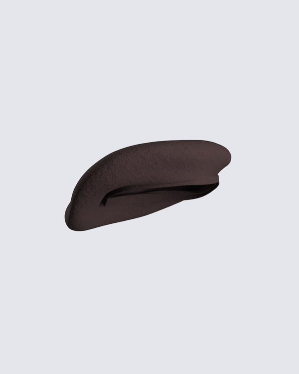 finesse Ronny Brown Beret Hat