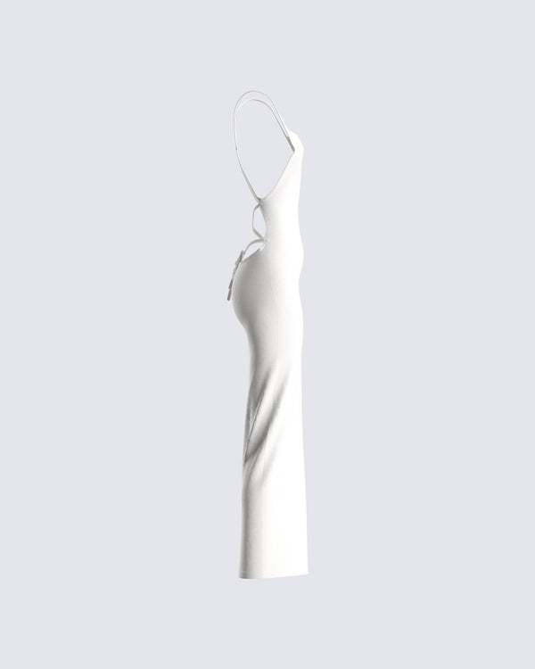Finesse Ryker White Maxi Dress