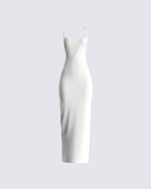 finesse Ryker White Maxi Dress
