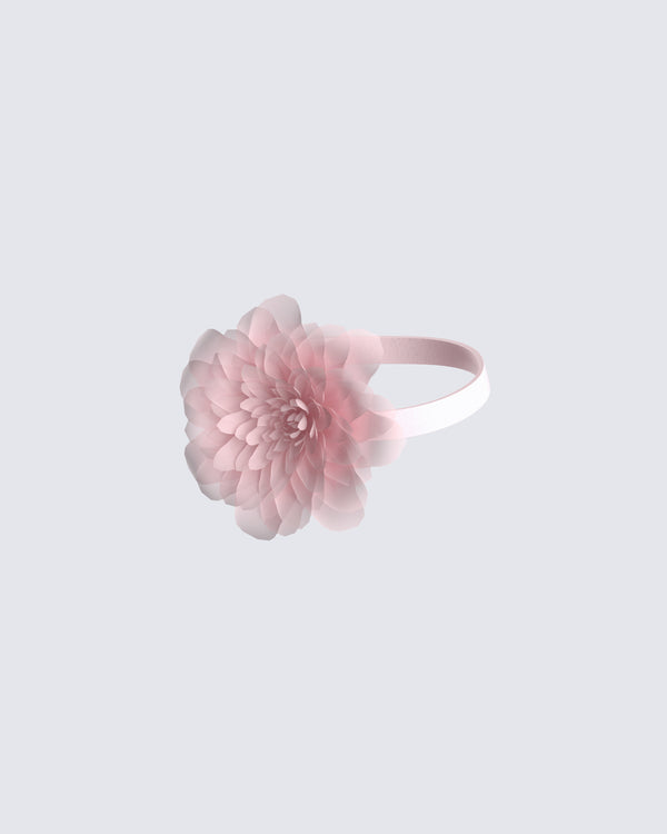 finesse Sadira Pink Flower Choker