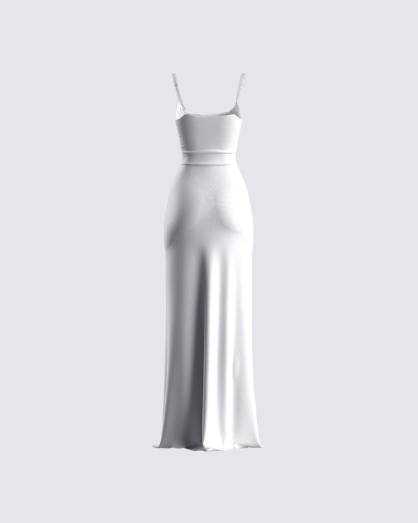 Finesse Sana Ivory Cowl Maxi Dress