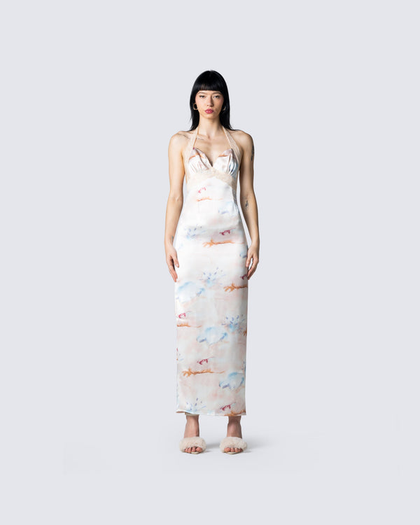 Finesse Sandy Tie Dye Print Dress