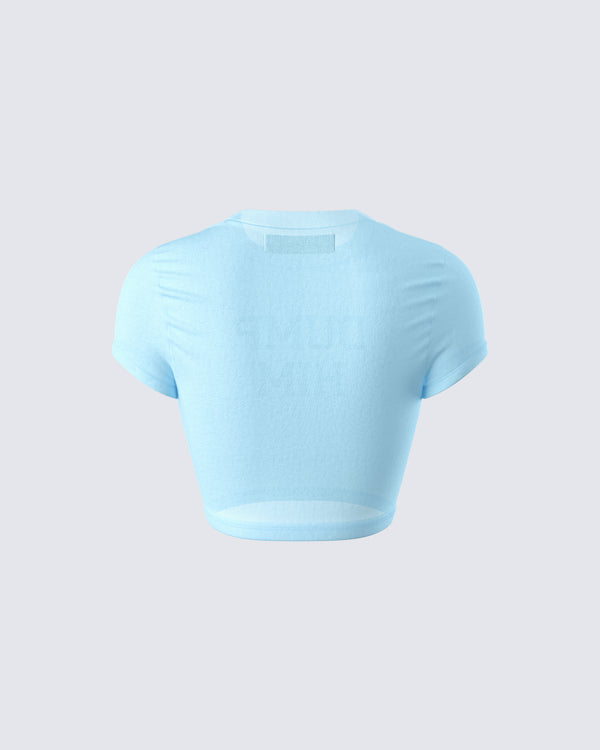 Finesse Seraina Aqua Graphic Top