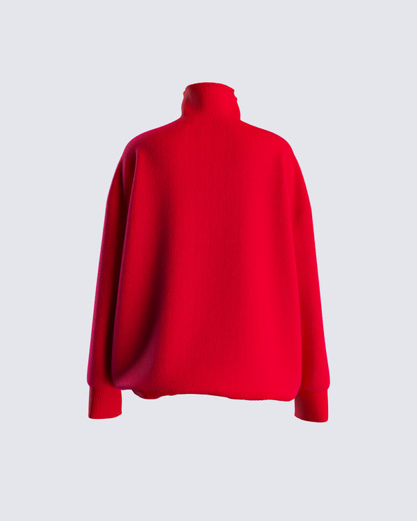 Finesse Sienna Turtleneck Knit Top