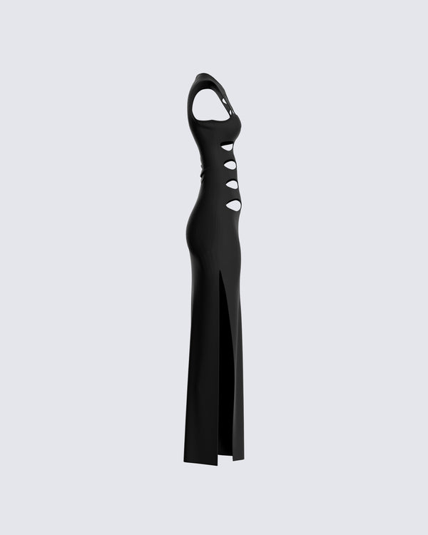 Finesse Simone Black Cut Out Dress