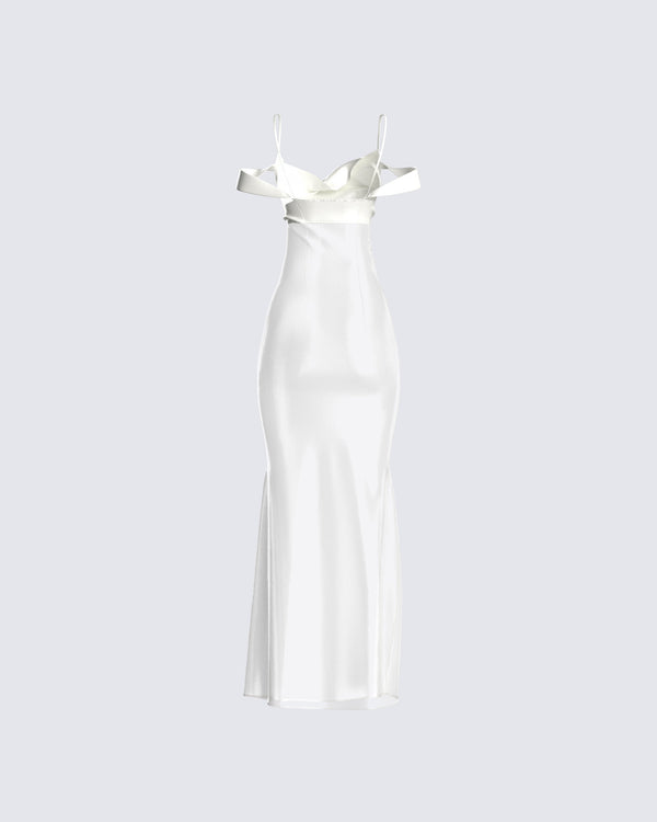 Finesse Sloane Ivory Maxi Dress