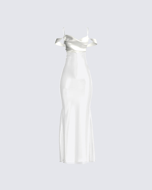 finesse Sloane Ivory Maxi Dress