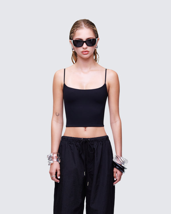 Finesse Soleia Black Cami Top