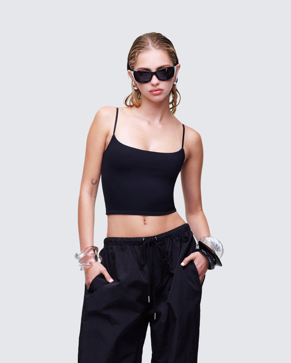 Finesse Soleia Black Cami Top