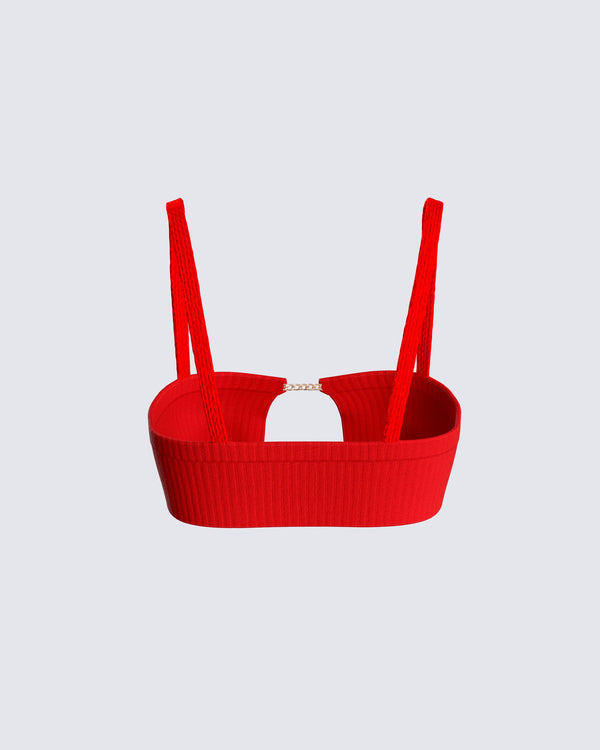 Finesse Staci Knit Bra Top