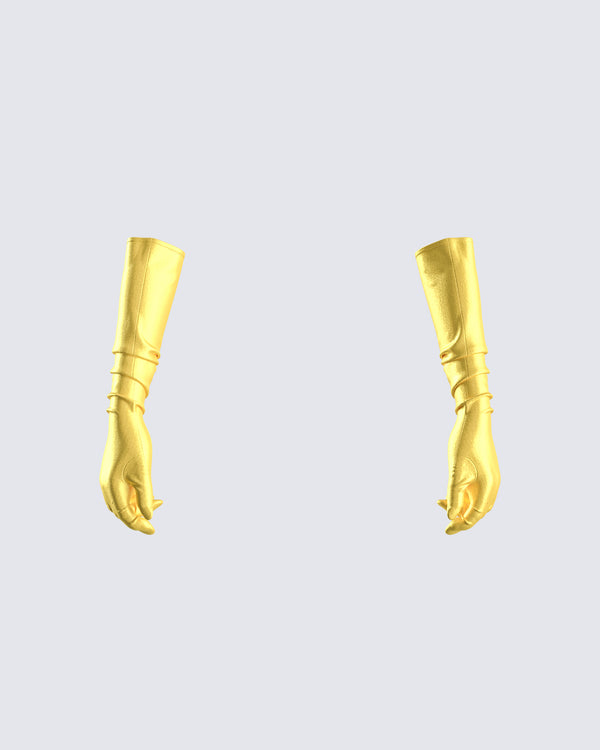 finesse Surya Yellow Satin Gloves