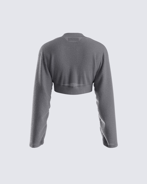 Finesse Svetlana Grey Sweater Cardigan