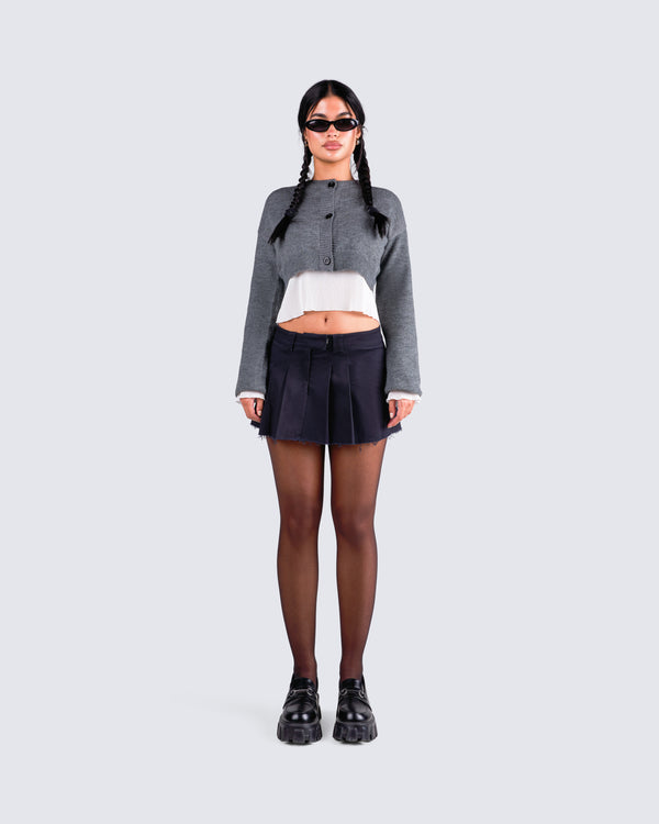 Finesse Svetlana Grey Sweater Cardigan