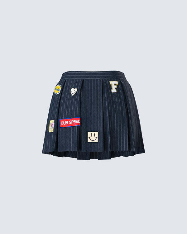 Finesse Teagan Patch Mini Skirt