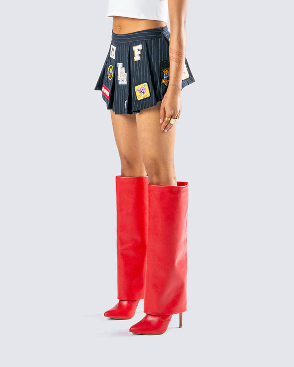 Finesse Teagan X-Rated Patch Mini Skirt