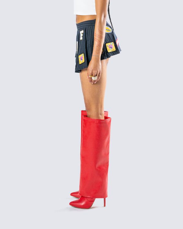 Finesse Teagan X-Rated Patch Mini Skirt