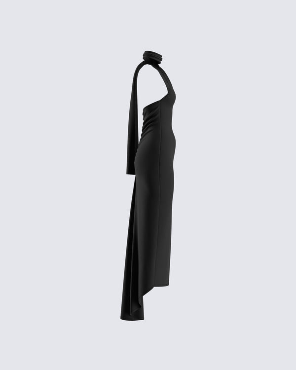 Finesse Toni Black One Shoulder Dress