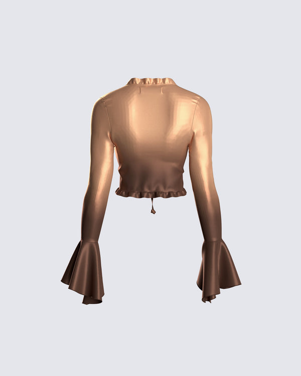 Finesse Tracy Ombre Print Top