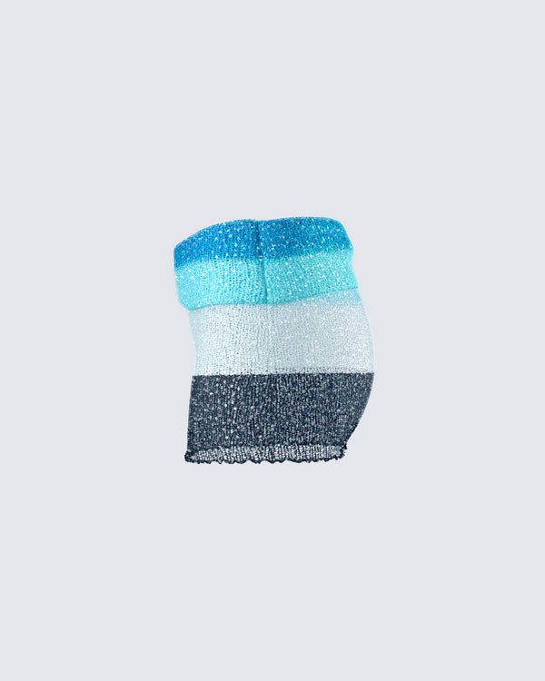 Finesse Vanessa Black Sequin Knit Skirt