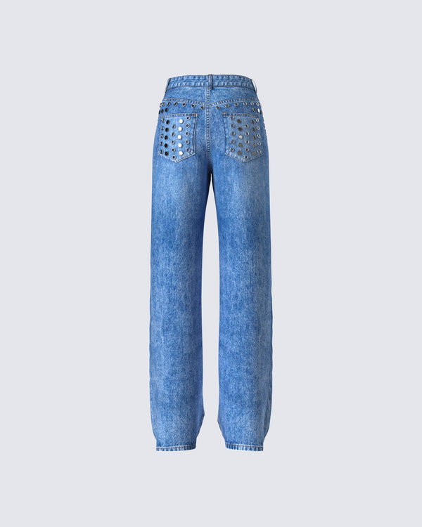 Finesse Vanora Grommet And Stud Jean
