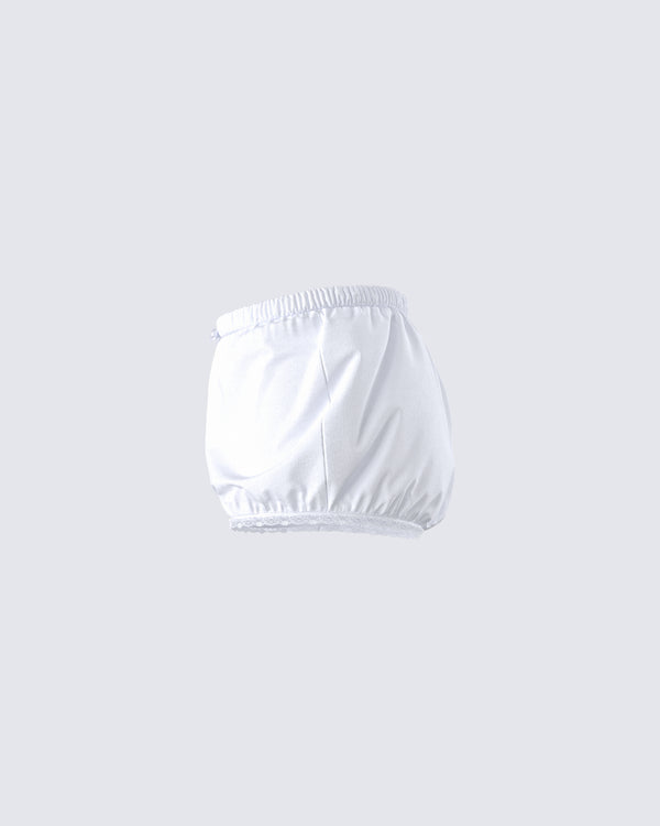 Finesse Verity White Poplin Bloomer