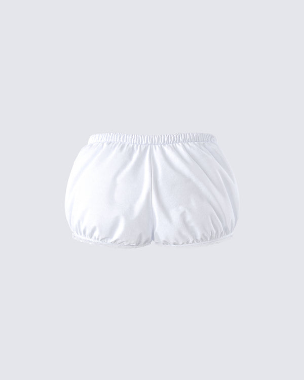 Finesse Verity White Poplin Bloomer