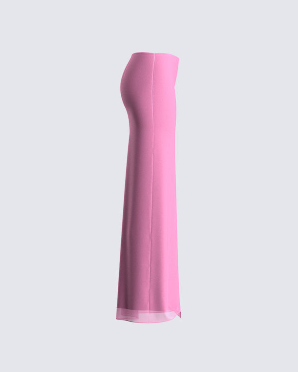 Finesse Vianka Pink Maxi Skirt