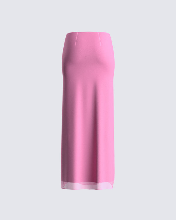 Finesse Vianka Pink Maxi Skirt