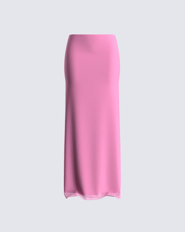 Finesse Vianka Pink Maxi Skirt