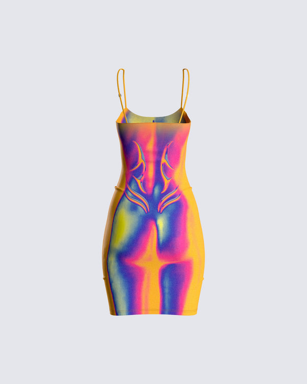 Finesse Xavier Body Print Dress
