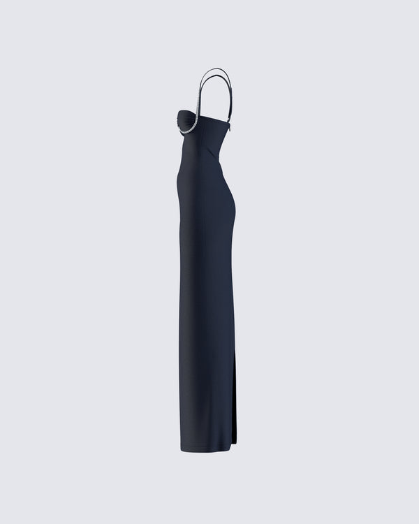 Finesse Yara Black Cut Out Maxi Dress