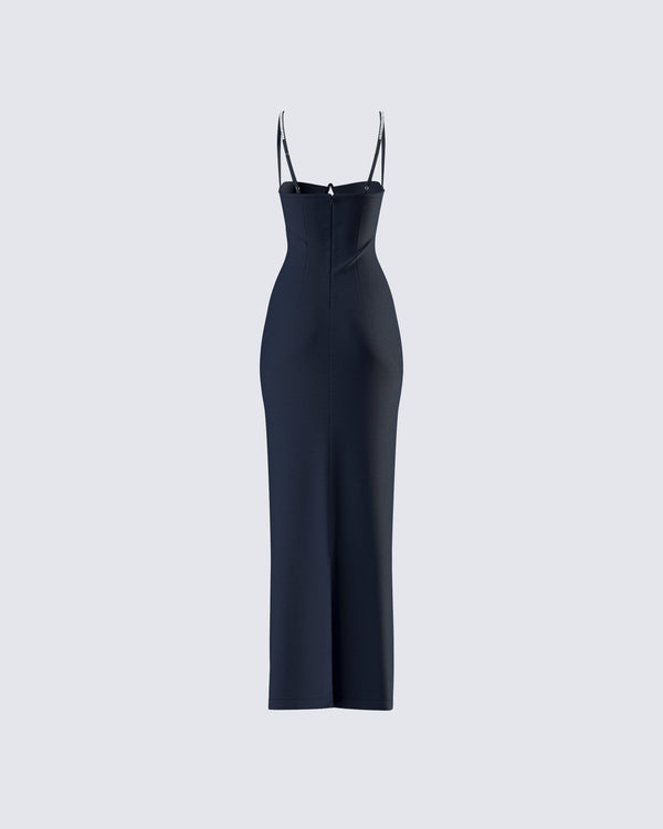 Finesse Yara Black Cut Out Maxi Dress