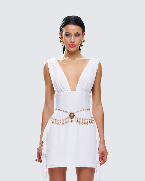 Finesse Zana Gold Metal Coin Belt