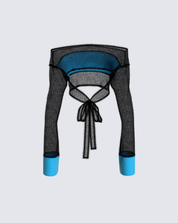 Finesse Zayda Multi Sweater Knit Top