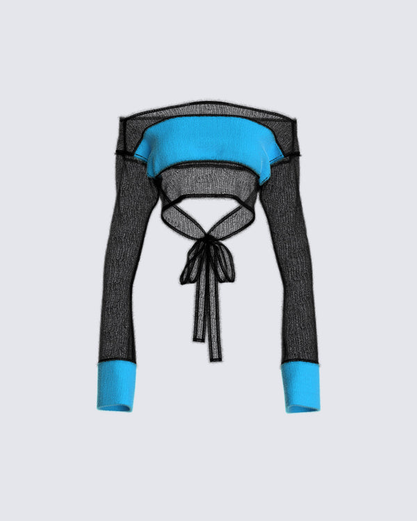 finesse Zayda Multi Sweater Knit Top