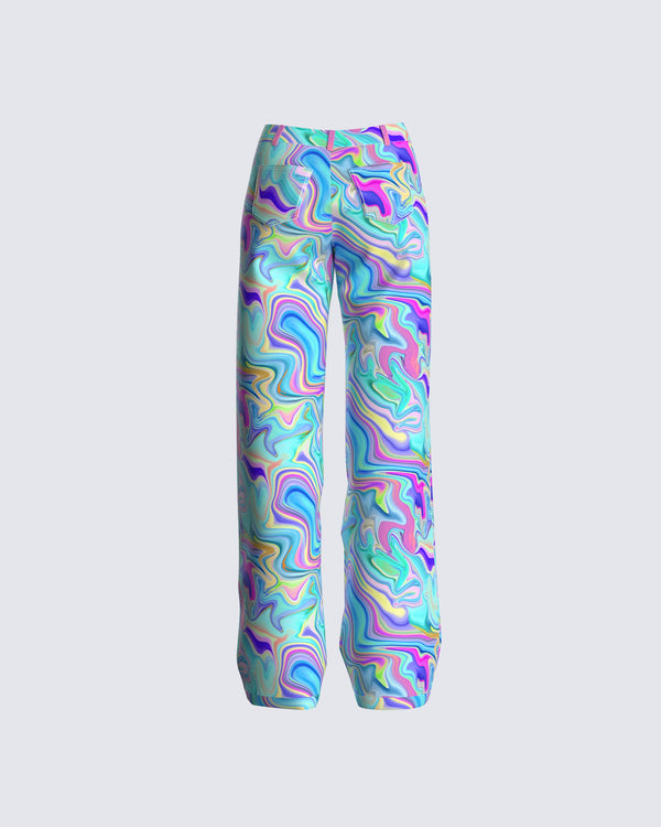 Finesse Zenya Swirl Print Pant
