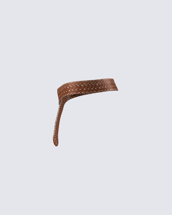 Finesse Zoella Tan Braided Belt