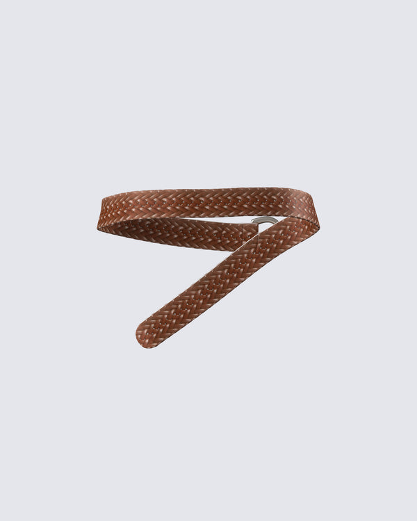 Finesse Zoella Tan Braided Belt