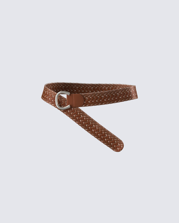 finesse Zoella Tan Braided Belt