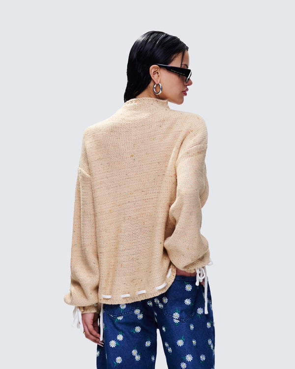 Finesse Roxane Muilti Coloured Hem Detailed Knit Jumper