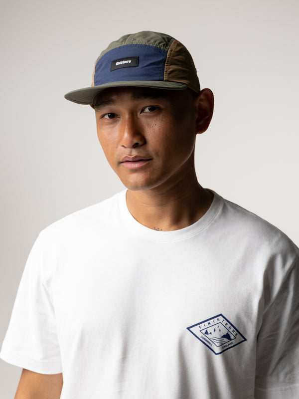 Finisterre Apex 5-Panel Cap Olive/Sugar Kelp/Deep Blue