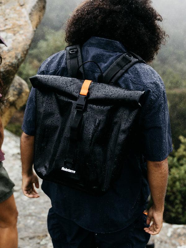 finisterre Drift 20L Waterproof Roll Top Backpack Black