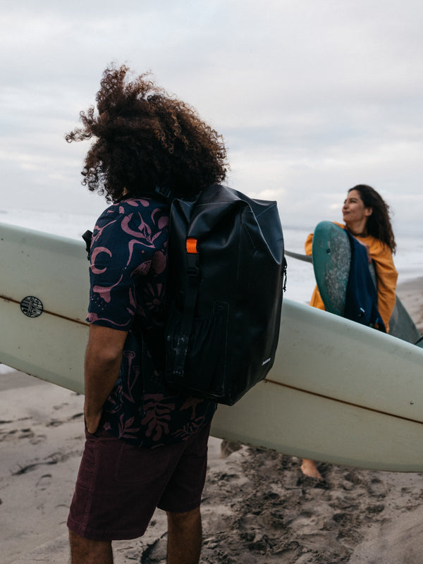 Finisterre Drift 30L Waterproof Roll Top Backpack Black